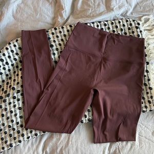 Aerie burgundy high waisted leggings